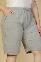 Plus Size French Terry Bermuda Shorts | Mixtshop LLC