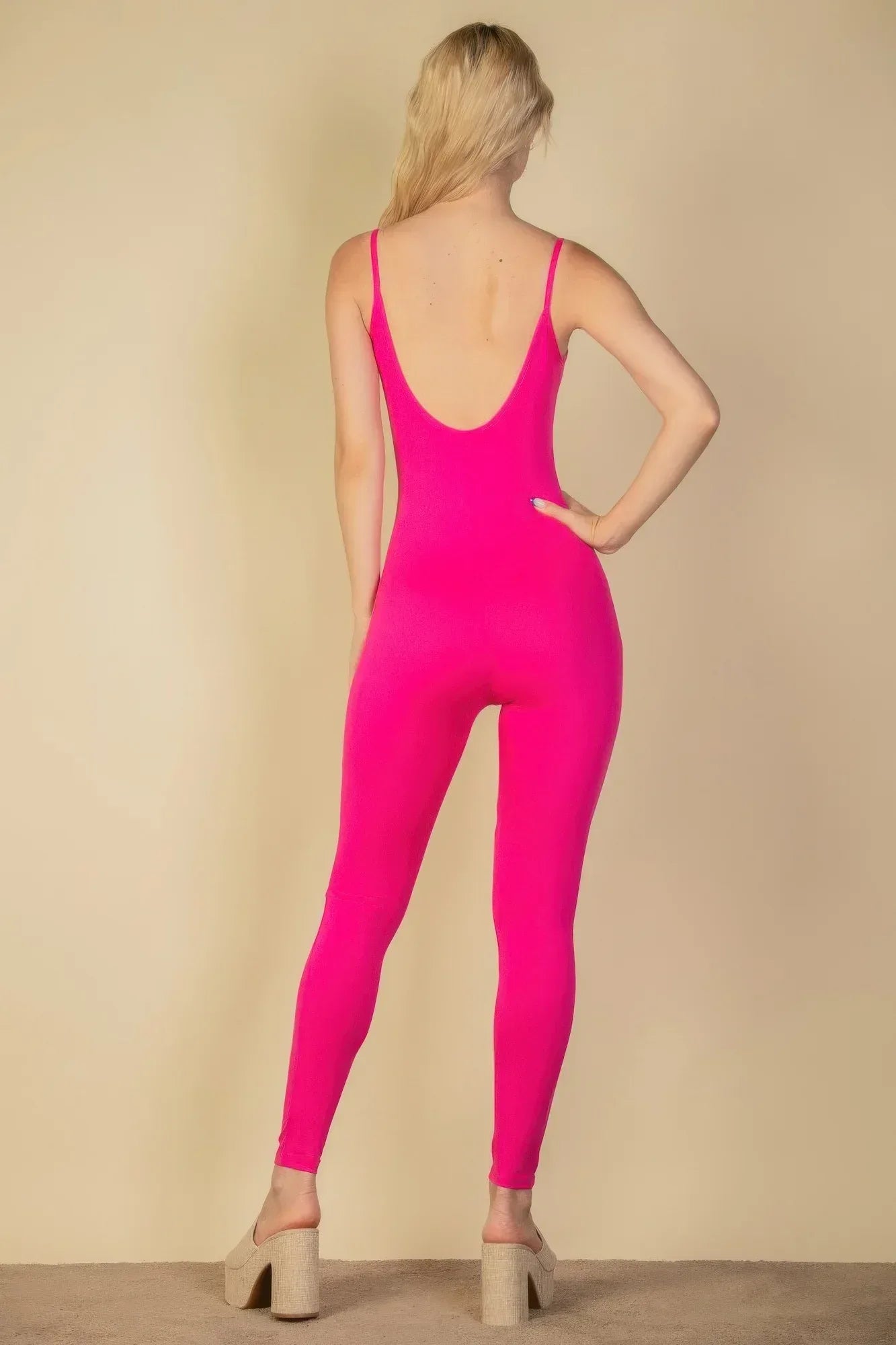 Solid Bodycon Cami Jumpsuit | Mixtshop LLC