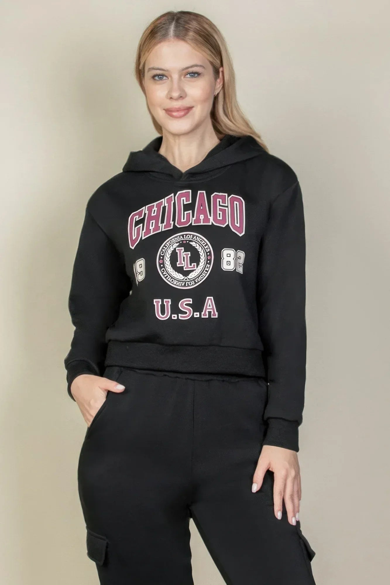 Graphic Drop Shoulder Pull Over Hoodie | Mixtshop LLC