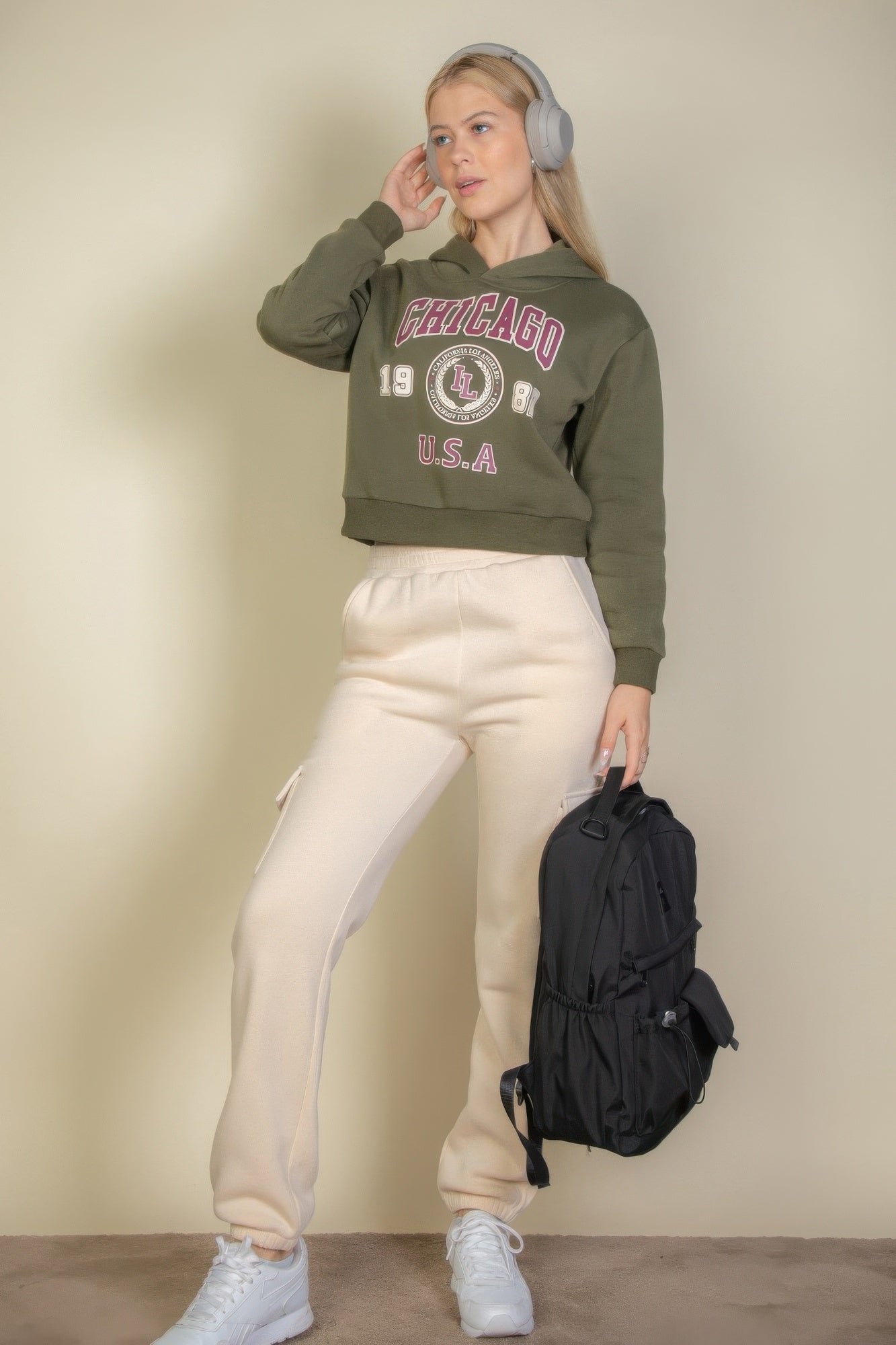 Graphic Drop Shoulder Pull Over Hoodie | Mixtshop LLC