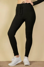 Tie-Front Ribbed Lounge Leggings | Mixtshop LLC