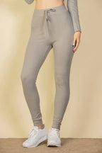 Tie-Front Ribbed Lounge Leggings | Mixtshop LLC