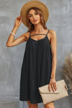Sleeveless A Line Spaghetti Strap Dress | Mixtshop LLC