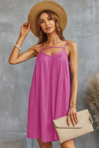 Sleeveless A Line Spaghetti Strap Dress | Mixtshop LLC