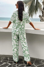 Two Piece Random Printed Short Sleeve Fit Set | Mixtshop LLC