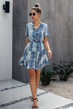 Animal Drawstring Waist Shirt Dress | Mixtshop LLC
