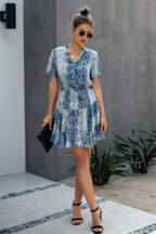 Animal Drawstring Waist Shirt Dress | Mixtshop LLC