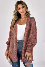 Allover Print Shirred Cuff Lantern Sleeve Kimono | Mixtshop LLC