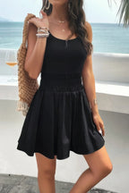 Athletic Sleeveless Elastic Waistband Swing Dress | Mixtshop LLC