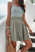Athletic Sleeveless Elastic Waistband Swing Dress | Mixtshop LLC