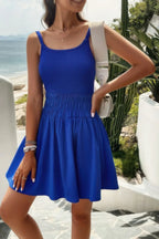 Athletic Sleeveless Elastic Waistband Swing Dress | Mixtshop LLC