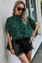 Leopard Print Open Back Knot Drop Shoulder Top | Mixtshop LLC