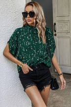 Leopard Print Open Back Knot Drop Shoulder Top | Mixtshop LLC