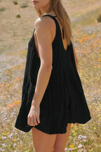 U Neck Backless Sleeveless Mini Pocket Dress | Mixtshop LLC