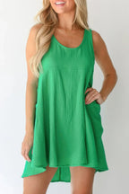 U Neck Backless Sleeveless Mini Pocket Dress | Mixtshop LLC