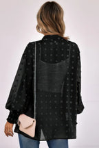 Polka Dot Kimono Loose Front Open Top | Mixtshop LLC