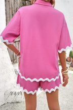 Wave Interlaced Linen Loose Fit Shorts Sets | Mixtshop LLC