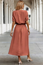 Two Pieces Solid Color Loose Puff Sleeve Pleated Shirt | Mixtshop LLC