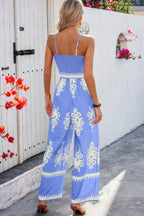 Geo Print Off Shoulder High Waist Fit Jumpsuit | Mixtshop LLC