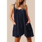 Solid A Line Pockets Low Back Knot Midi Dress | Mixtshop LLC