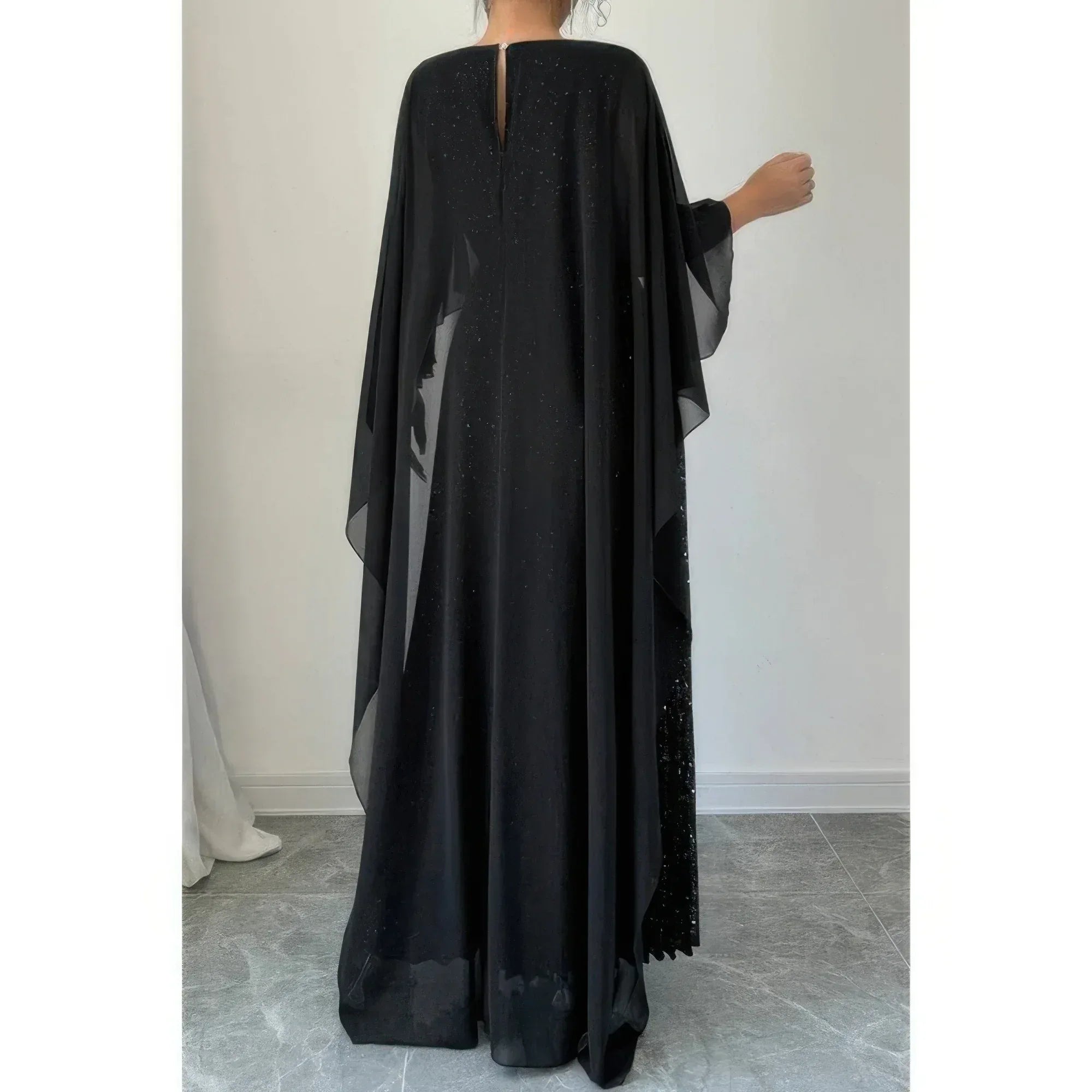 Solid Elegant Sequin Satin Knit Party Long Dress | Mixtshop LLC