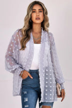 Front Open Dot Casual Light Top | Mixtshop LLC