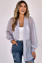 Front Open Dot Casual Light Top | Mixtshop LLC