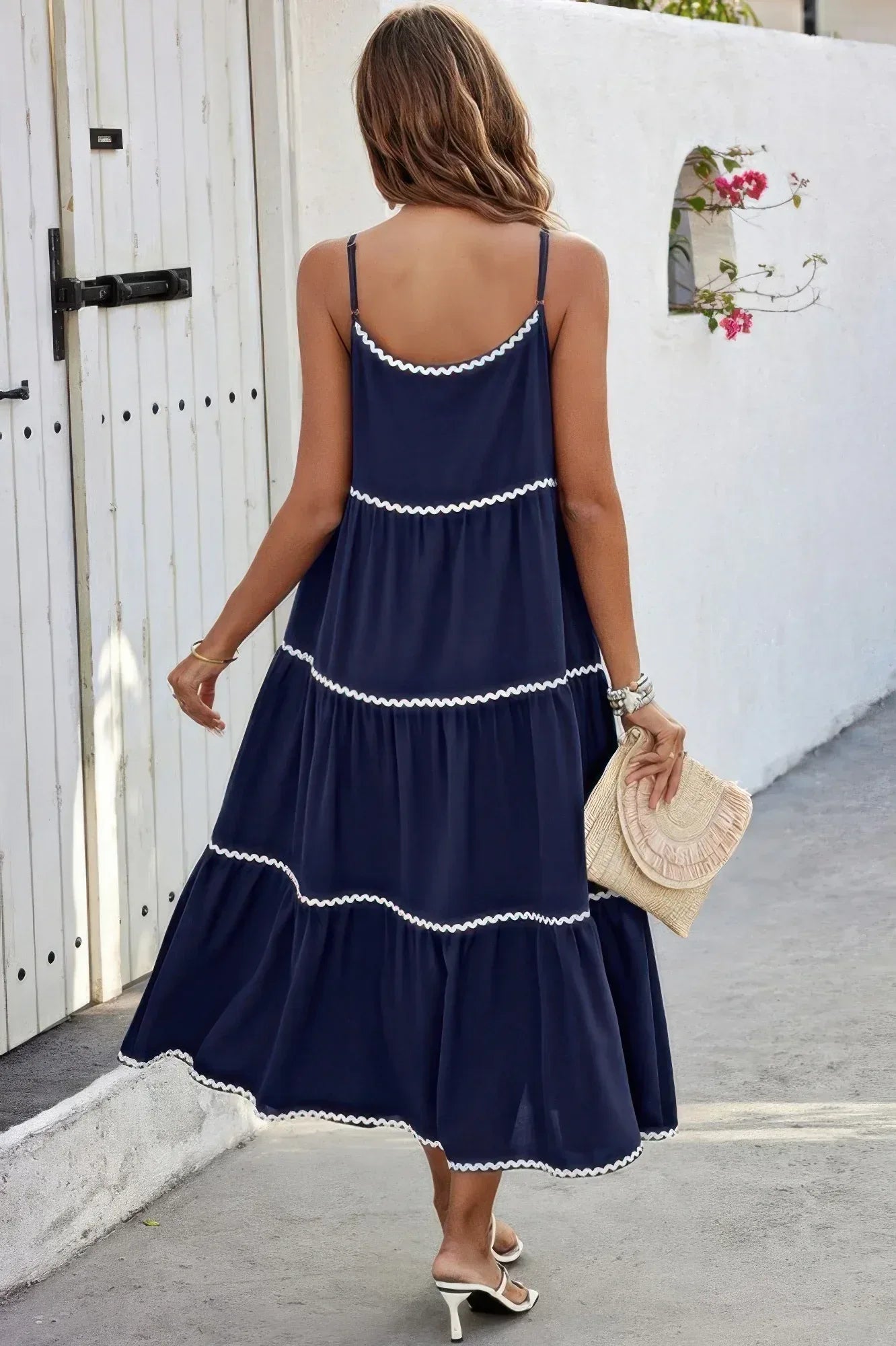 Spaghetti Strap Sleeveless Loose A Line Ankle Dress Secondary image