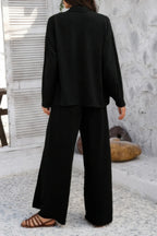 Two Pieces Split Solid Button Down Sets | Mixtshop LLC