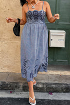 Plus Size Plaid Backless Hollow Out Strap Dress | Mixtshop LLC