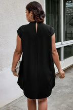 Plus Size Asymmetrical Hem Sparkly Patchwork Shirt | Mixtshop LLC