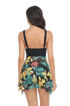 Print Cross Swimming Mesh High Waisted Bikini Set | Mixtshop LLC