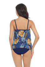 Sleeveless Strappy Floral Print Split Swimsuit Set | Mixtshop LLC