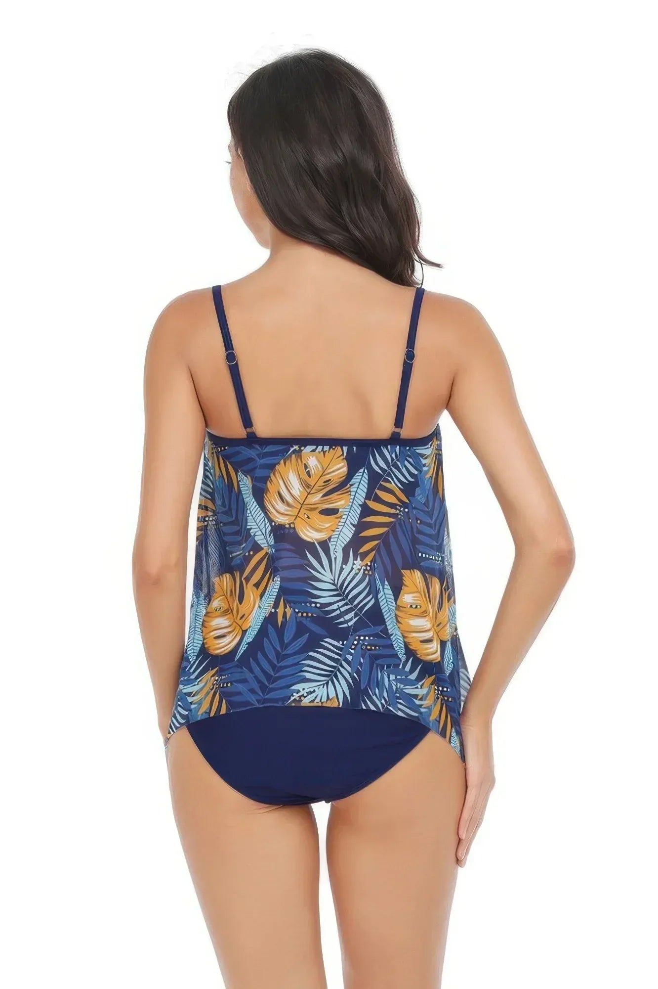 Sleeveless Strappy Floral Print Split Swimsuit Set | Mixtshop LLC