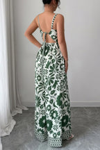 Floral Print High Waist Split Wide Leg Fit Jumpsuit | Mixtshop LLC