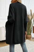 Knit Open Front Bishop Sleeves Pockets Cardigan | Mixtshop LLC