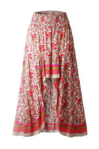 Floral Print Irregular Line A Line Fit Skirt | Mixtshop LLC