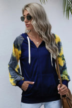 Tie Dye Full Zip Front Open Loose Hoodie | Mixtshop LLC