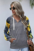 Tie Dye Full Zip Front Open Loose Hoodie | Mixtshop LLC