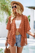 See Through Swiss Dot Loose Kimono | Mixtshop LLC