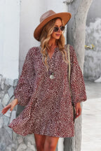 V Neck Polka Dot Tunic Dress | Mixtshop LLC