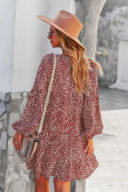 V Neck Polka Dot Tunic Dress | Mixtshop LLC