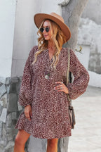 V Neck Polka Dot Tunic Dress | Mixtshop LLC