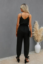 V Neck Spaghetti Straps Jumpsuit | Mixtshop LLC