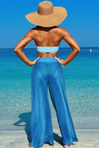 Solid Color Metal Decor Beach Bikini Pants Set | Mixtshop LLC