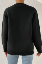 Star Print Knit Lose Fit Sweater | Mixtshop LLC