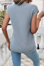 Color Block Knit Round Neck Fit Top | Mixtshop LLC