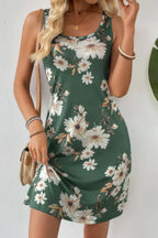 Floral Print Sleeveless Cami Bodycon Midi Dress | Mixtshop LLC