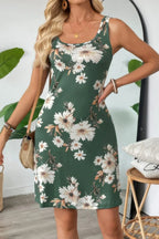 Floral Print Sleeveless Cami Bodycon Midi Dress | Mixtshop LLC