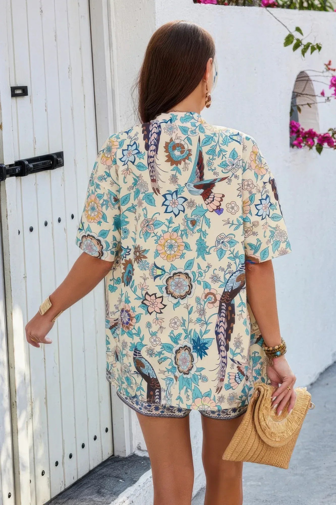 Two Pieces Allover Print Shirt And Short Sets | Mixtshop LLC